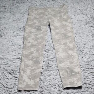 SPANX Womens Pull On Skinny Jeans Womens Medium Grey Camo Stretch Slim Fit Pants